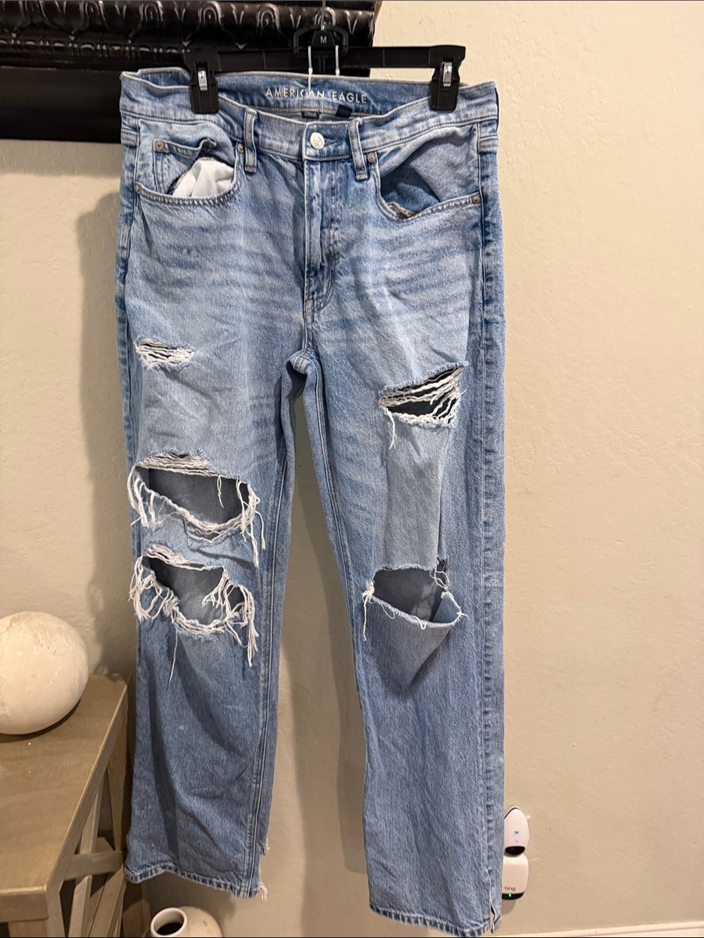 American Eagle Outfitters strigid baggy straight jeans 8 long